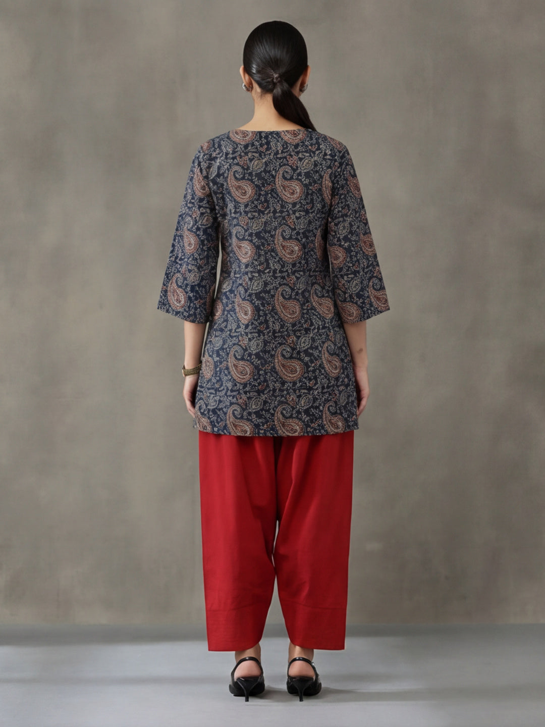 Paisley Printed Pure Cotton Farshi Suit
