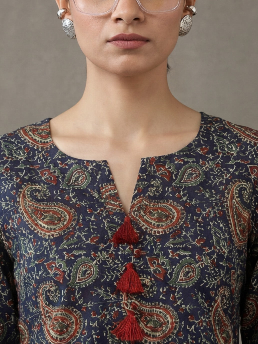 Paisley Printed Pure Cotton Farshi Suit