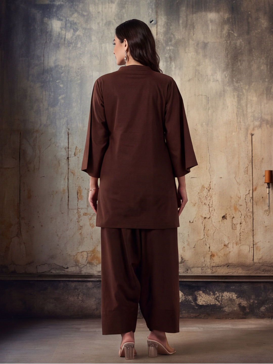 Solid Cotton Straight Kurta & Salwar Sets