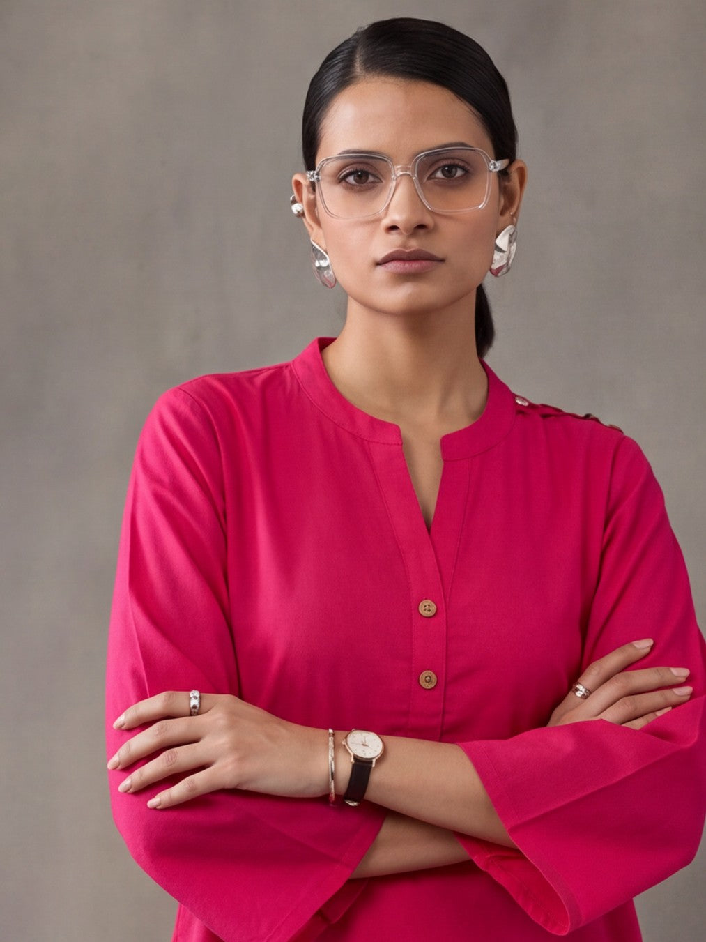 Solid Cotton Straight Kurta & Salwar Sets