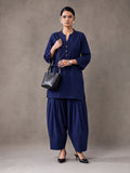Solid Cotton Straight Kurta & Salwar Sets
