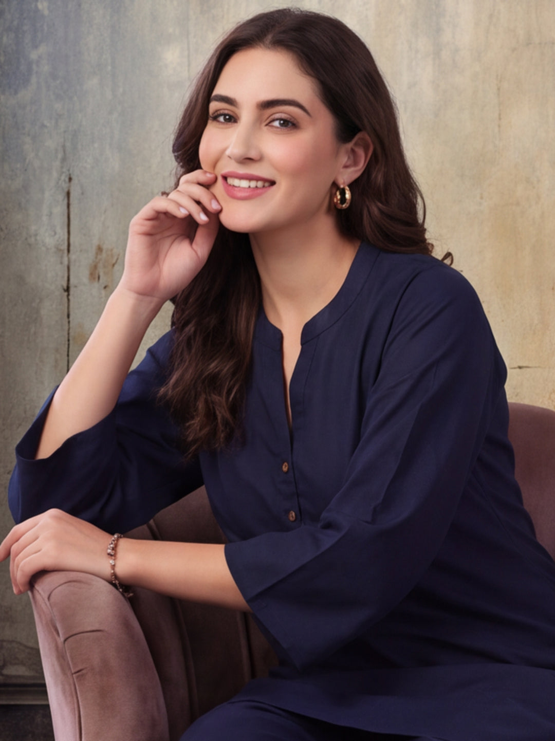 Solid Cotton Straight Kurta & Salwar Sets