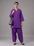 Solid Cotton Straight Kurta & Salwar Sets