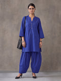 Solid Cotton Straight Kurta & Salwar Sets