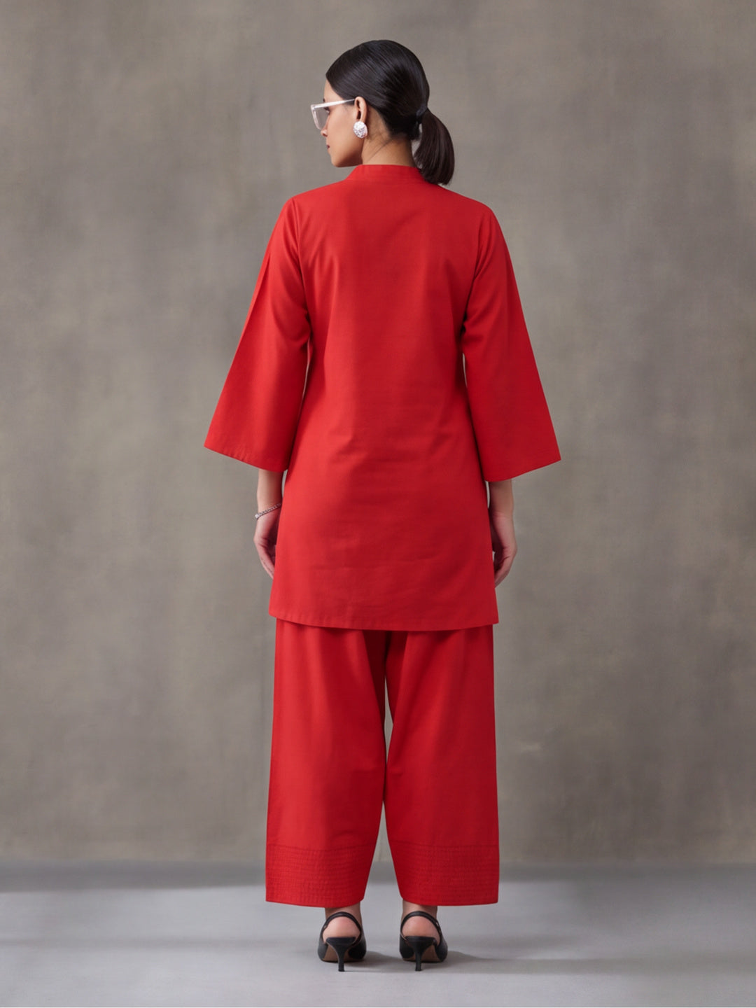 Solid Cotton Straight Kurta & Salwar Sets
