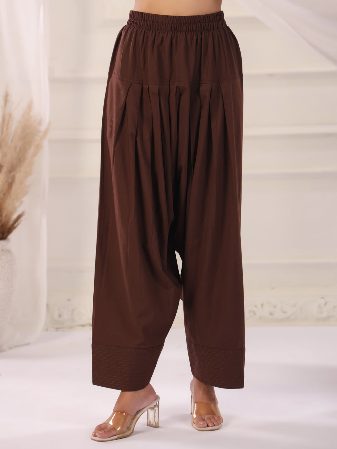 Solid Cotton Straight Kurta & Salwar Sets