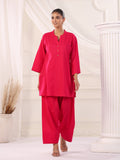 Solid Cotton Straight Kurta & Salwar Sets