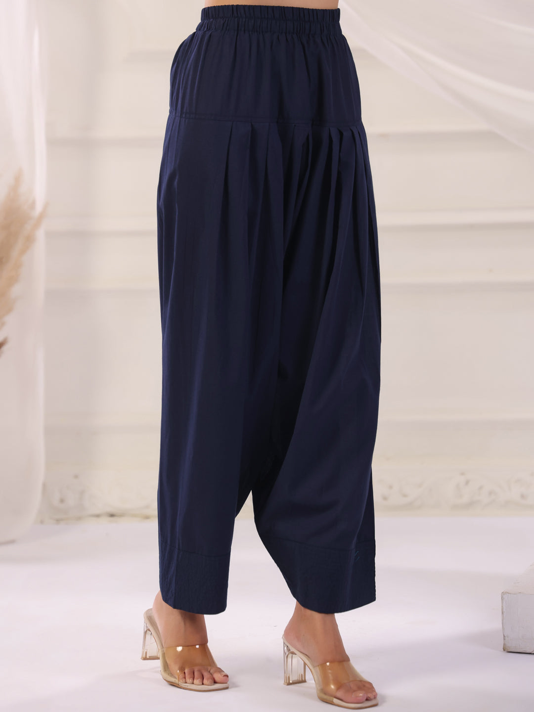 Solid Cotton Straight Kurta & Salwar Sets
