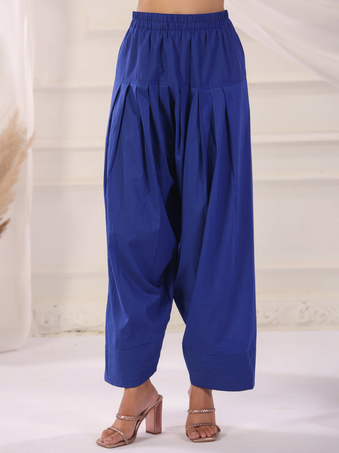 Solid Cotton Straight Kurta & Salwar Sets