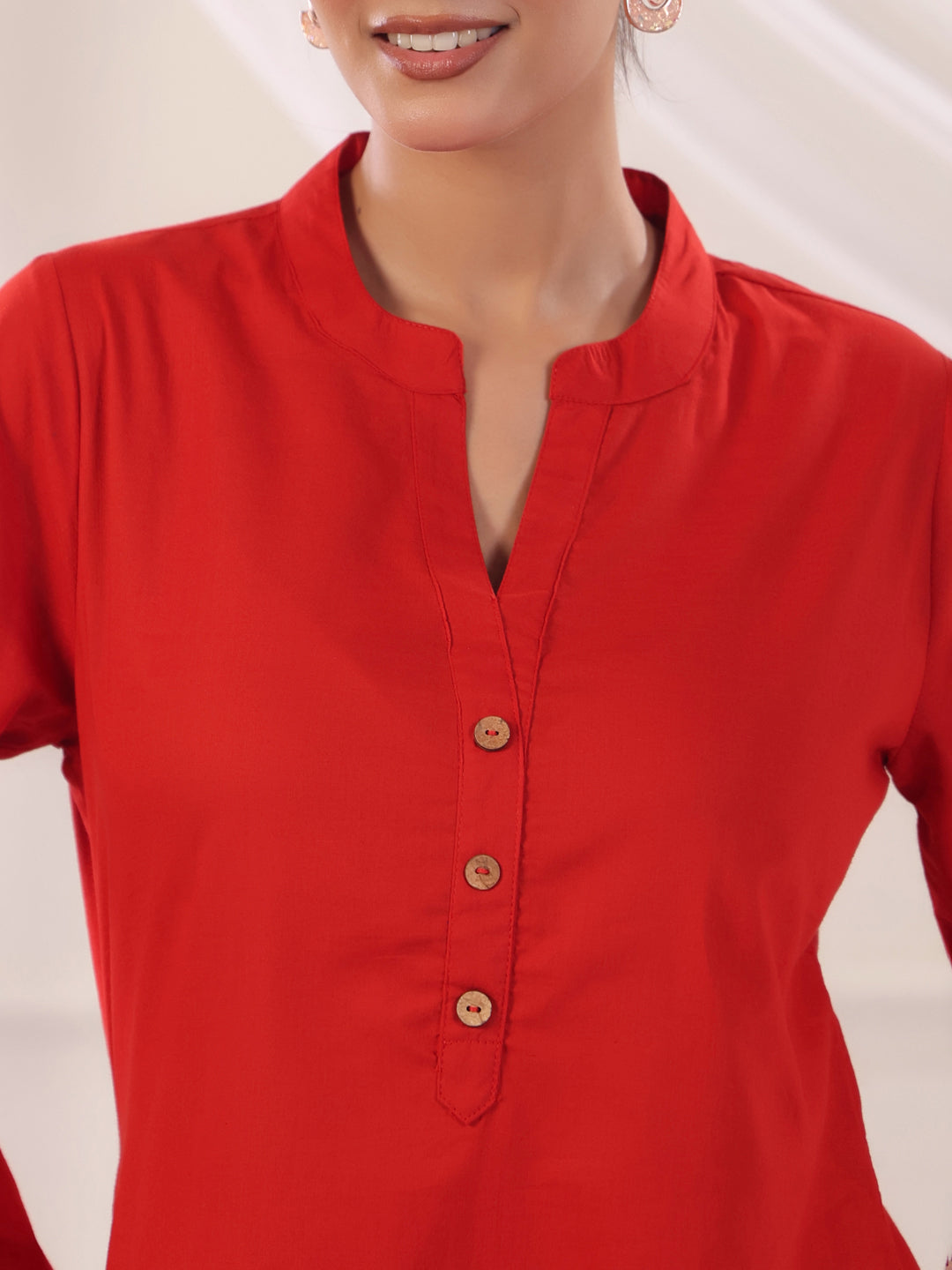 Solid Cotton Straight Kurta & Salwar Sets