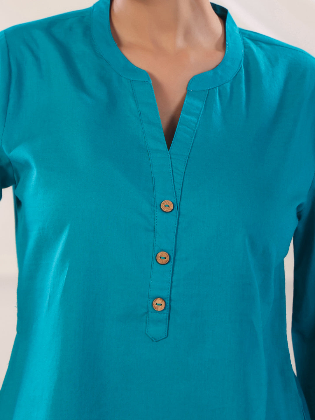 Solid Cotton Straight Kurta & Salwar Sets