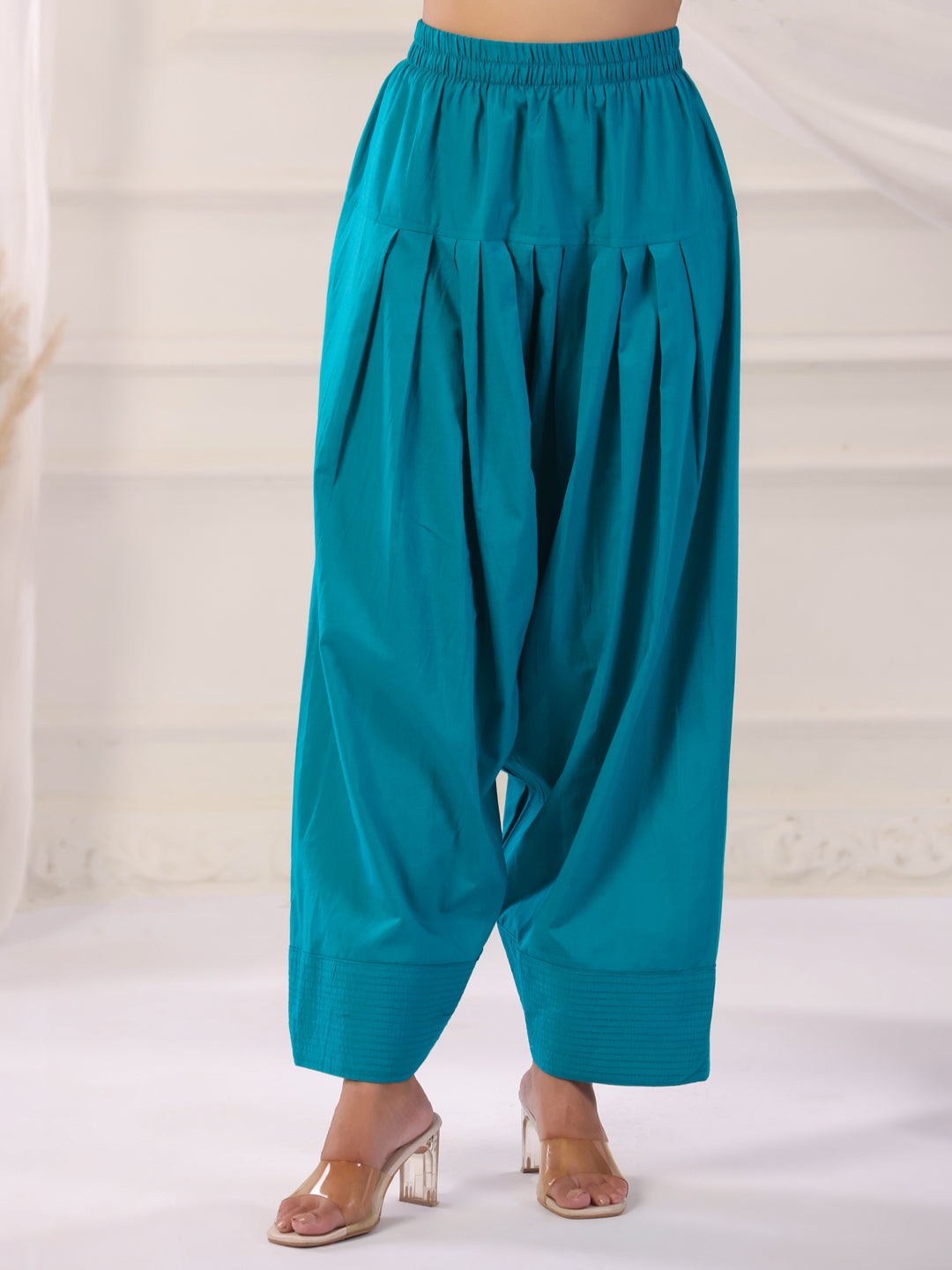 Solid Cotton Straight Kurta & Salwar Sets