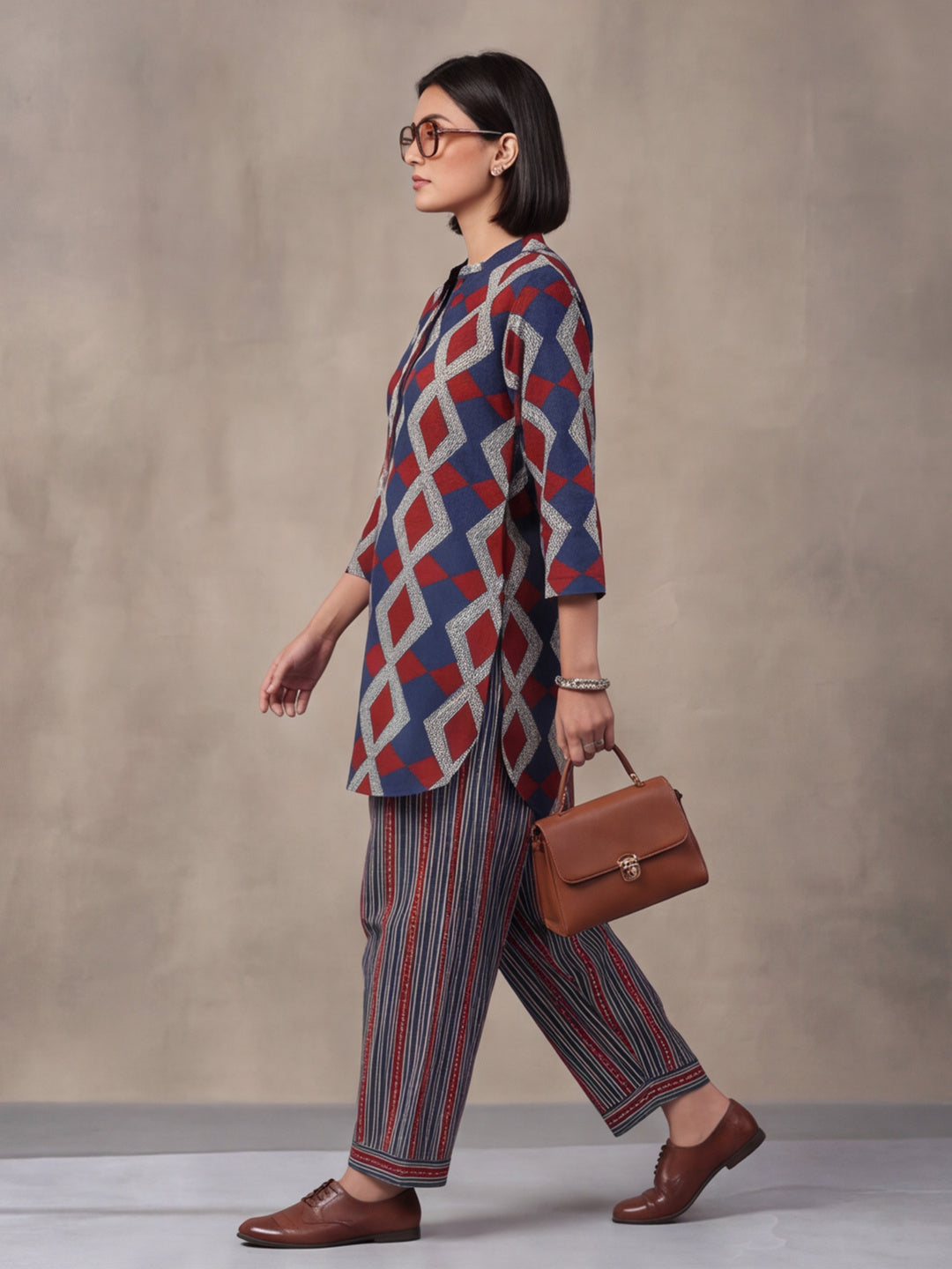 Women Straight Printed Pure Cotton Farshi Suit Sets