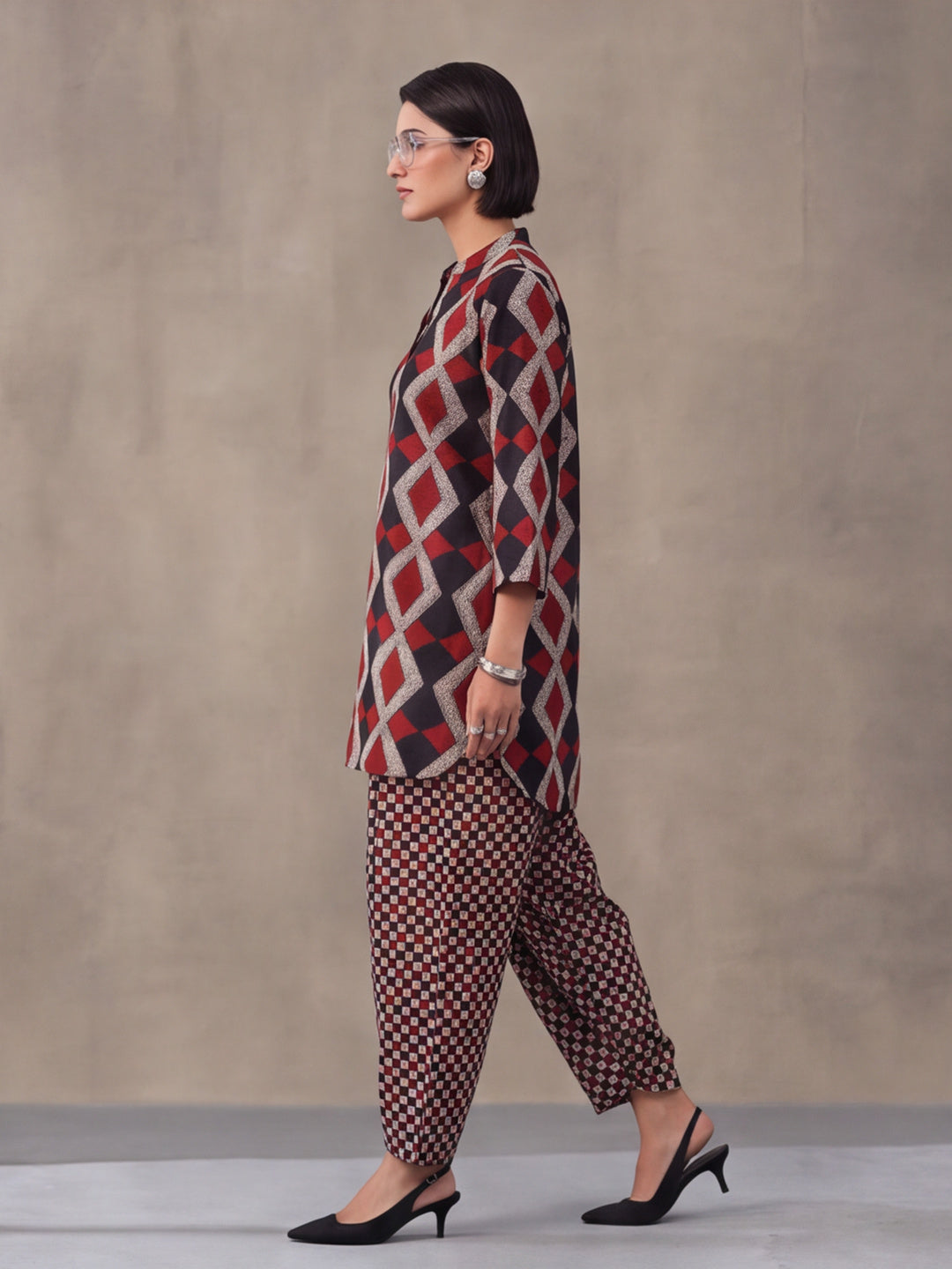 Women Straight Printed Pure Cotton Farshi Suit Sets