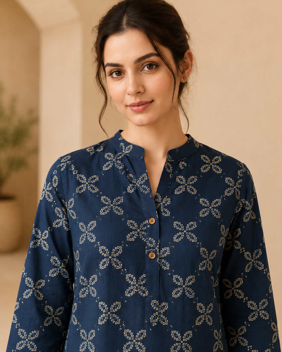 Floral Printed Straight Pure Cotton Kurta & Farshi Salwar Sets