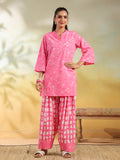 Floral Printed Straight Pure Cotton Kurta & Salwar Sets