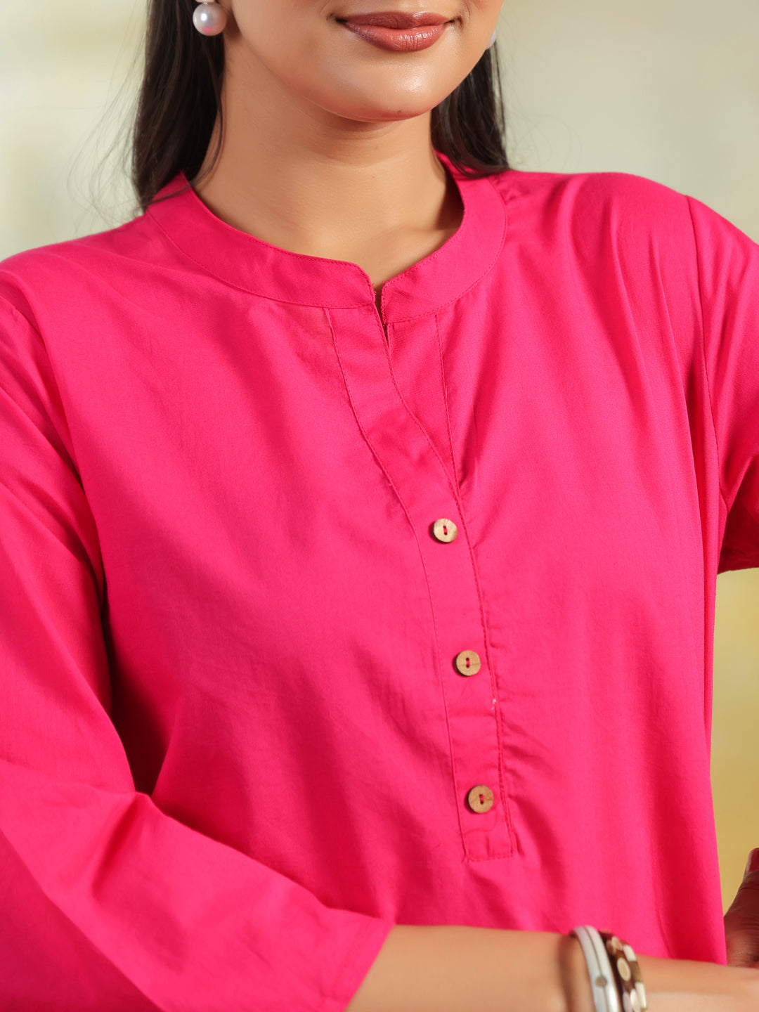 Floral Printed Straight Pure Cotton Kurta & Salwar Sets