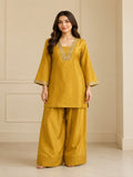 Floral Embroidered Straight Kurta & Farshi Salwar Sets