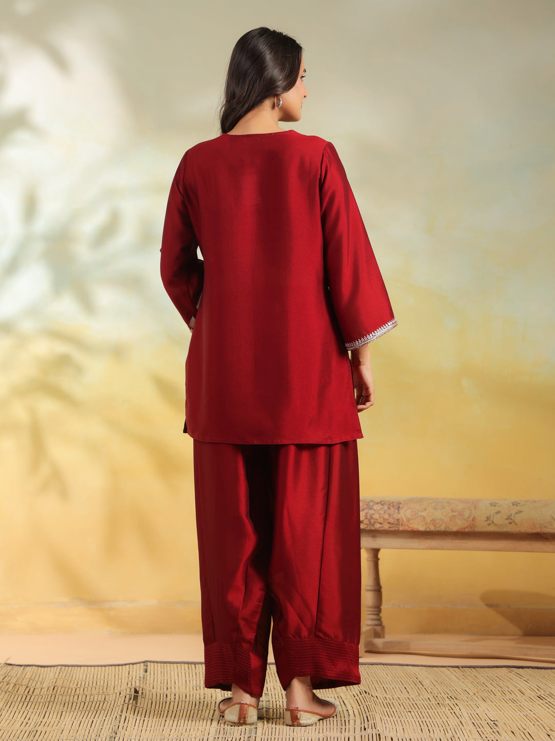 Floral Printed Straight Viscose Rayon Kurta & Salwar Sets