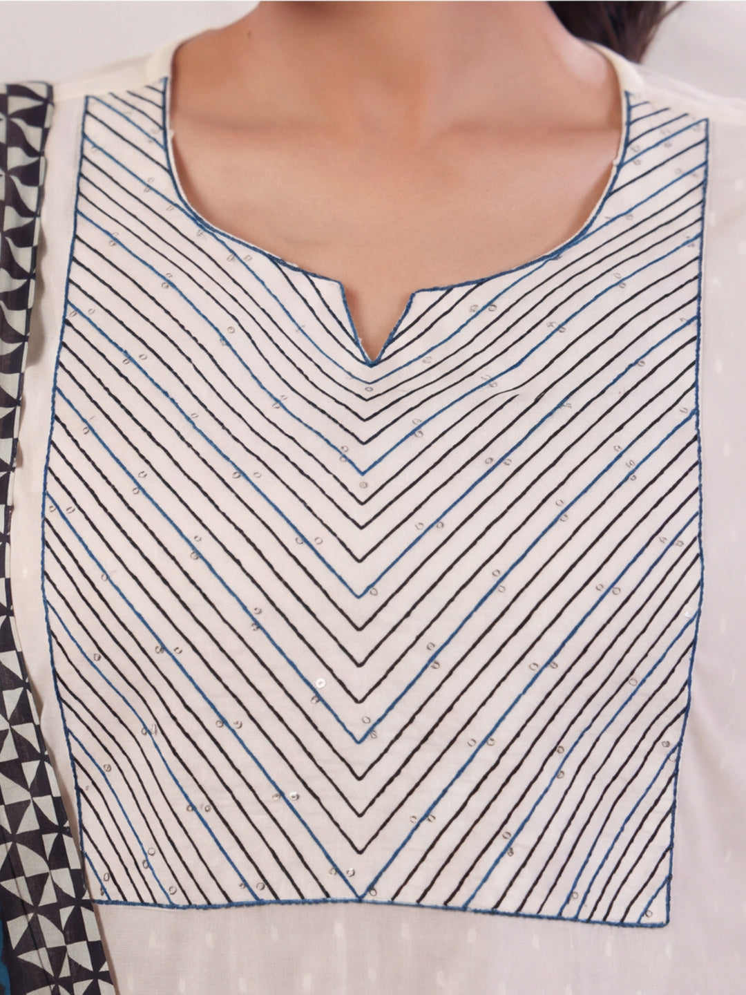 Solid Cotton Straight Kurta & Trouser Sets