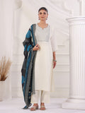 Solid Cotton Straight Kurta & Trouser Sets