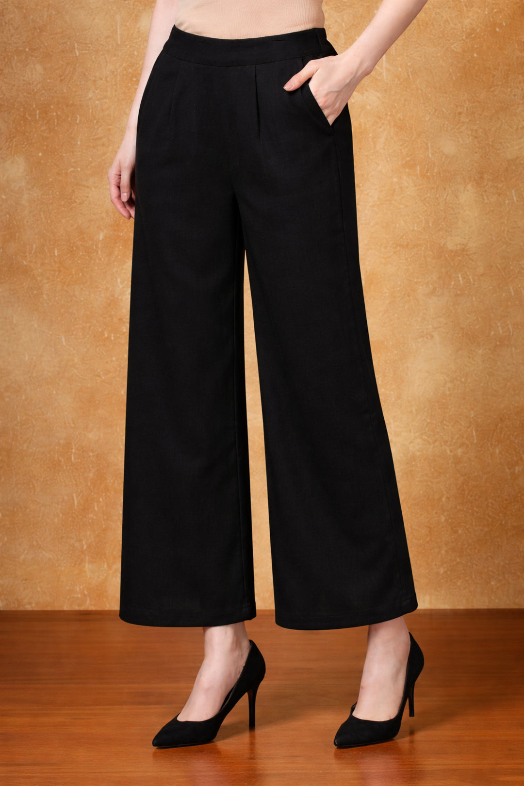 Solid Pure cotton Palazzo