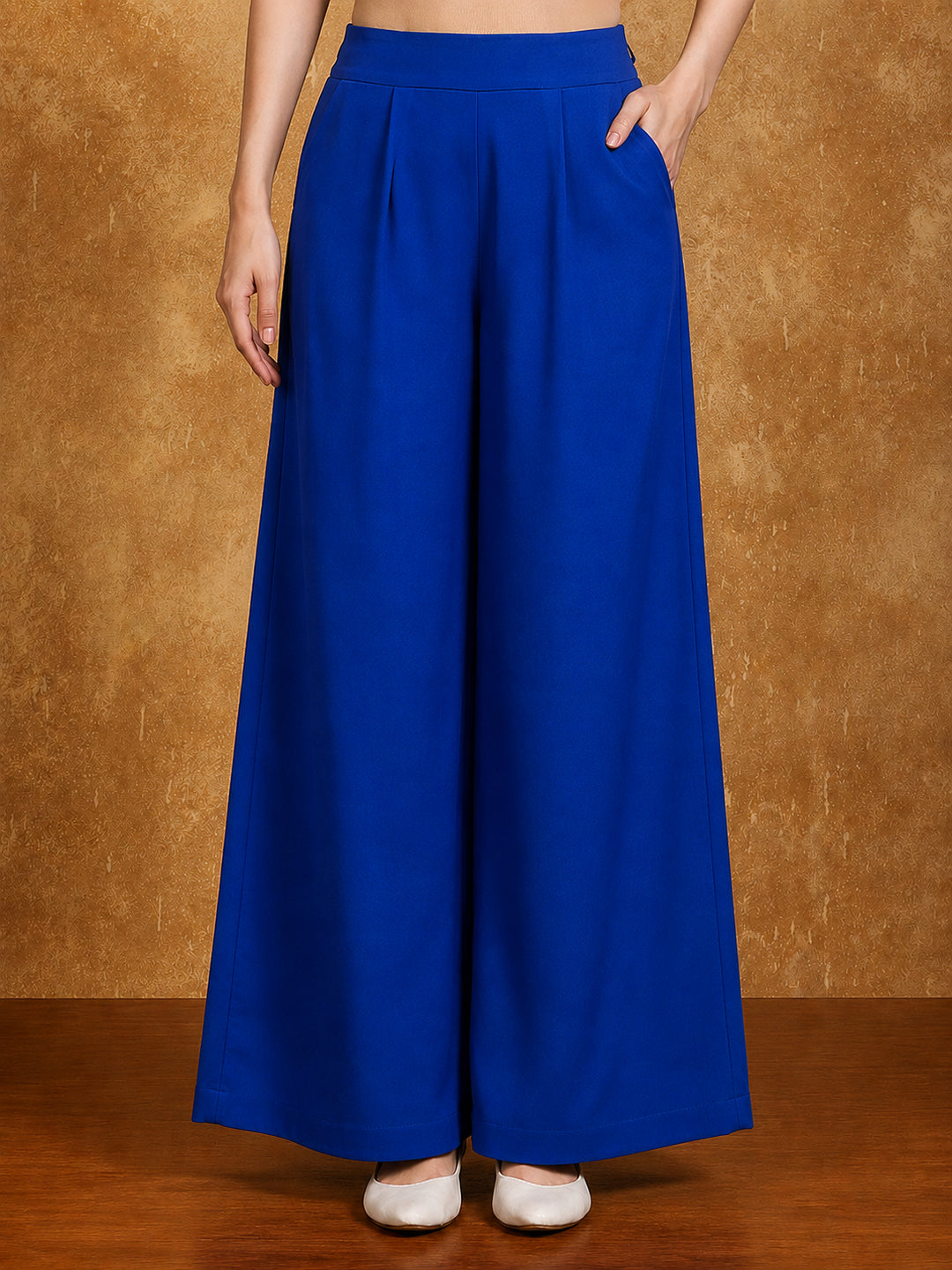 Solid Pure cotton Palazzo