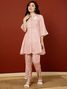 Women Casual Cotton Rayon Co-Ord Set Regular Summer Wear Top & Pant 2 Piece  Set
