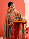Ethnic Motifs Embroidered Straight Cotton Blend Kurta & Trousers Sets