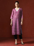 Floral Printed Straight Kurta