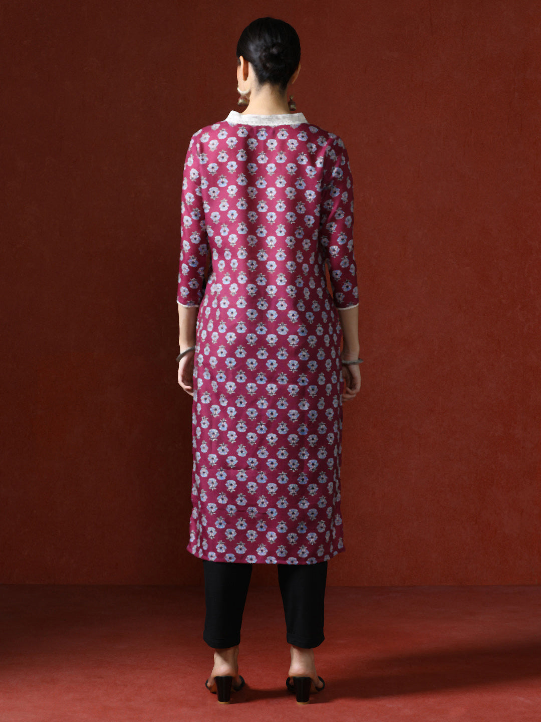 Floral Printed Straight Kurta