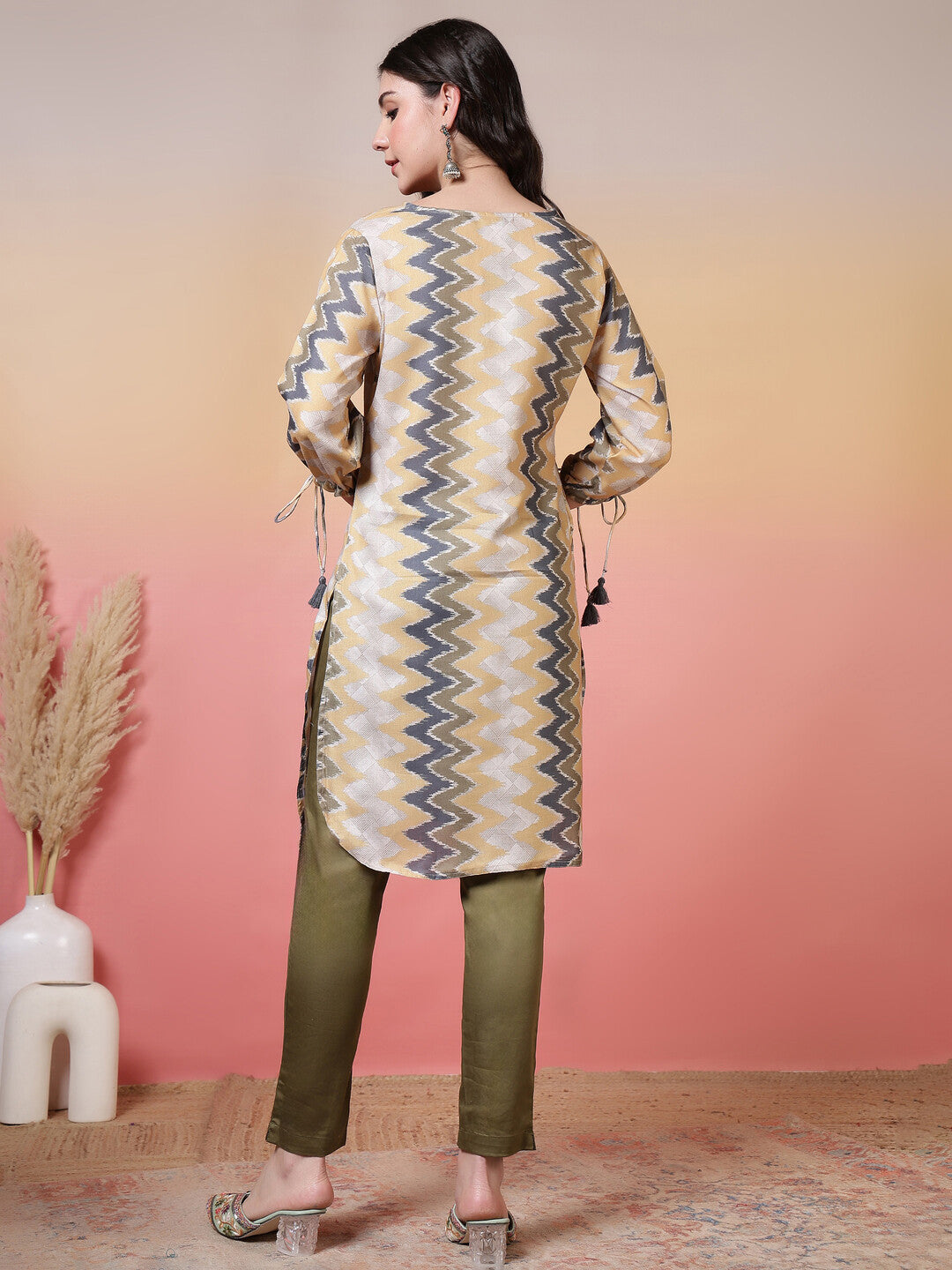Floral Printed Straight Kurta