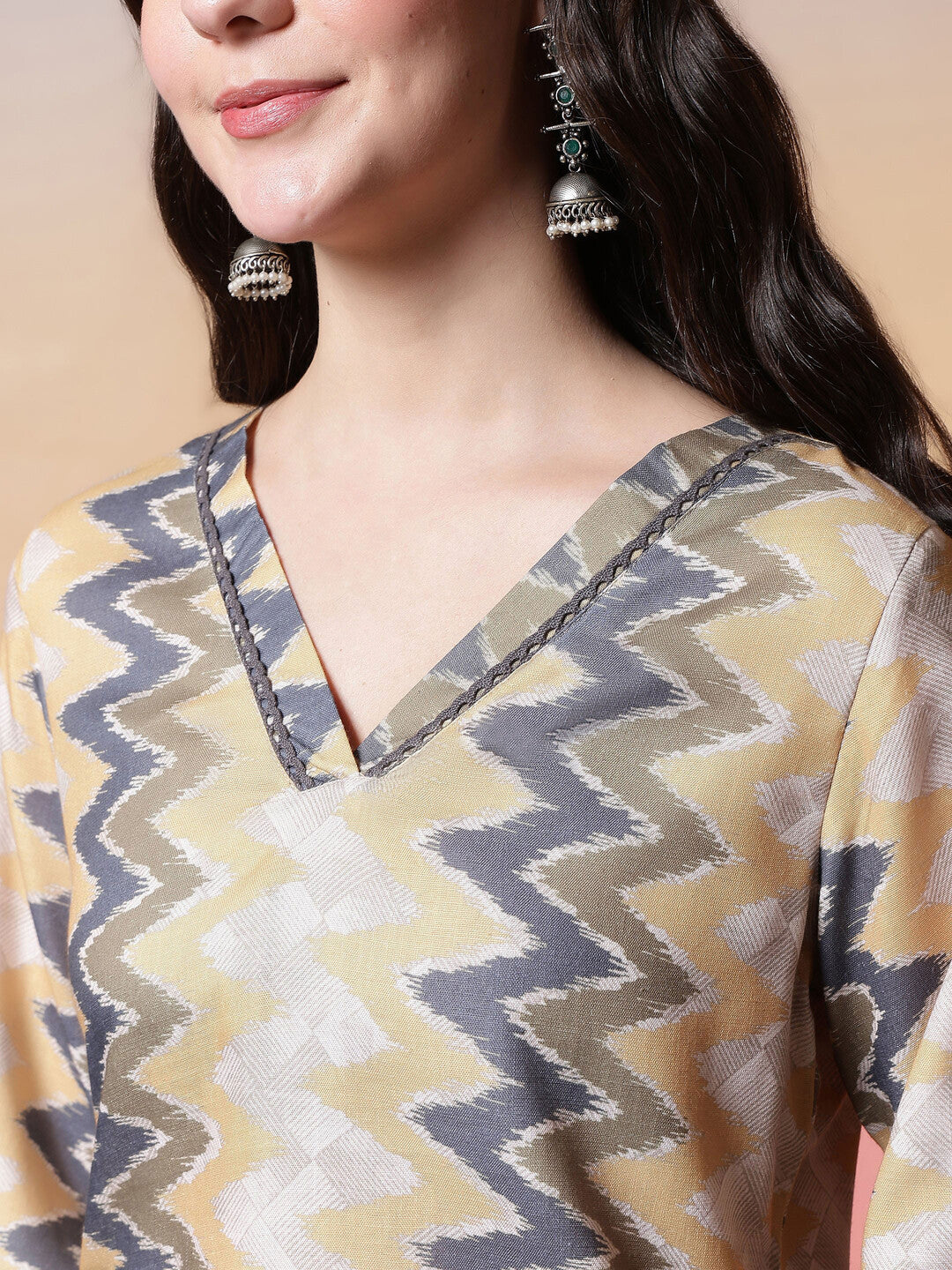 Floral Printed Straight Kurta