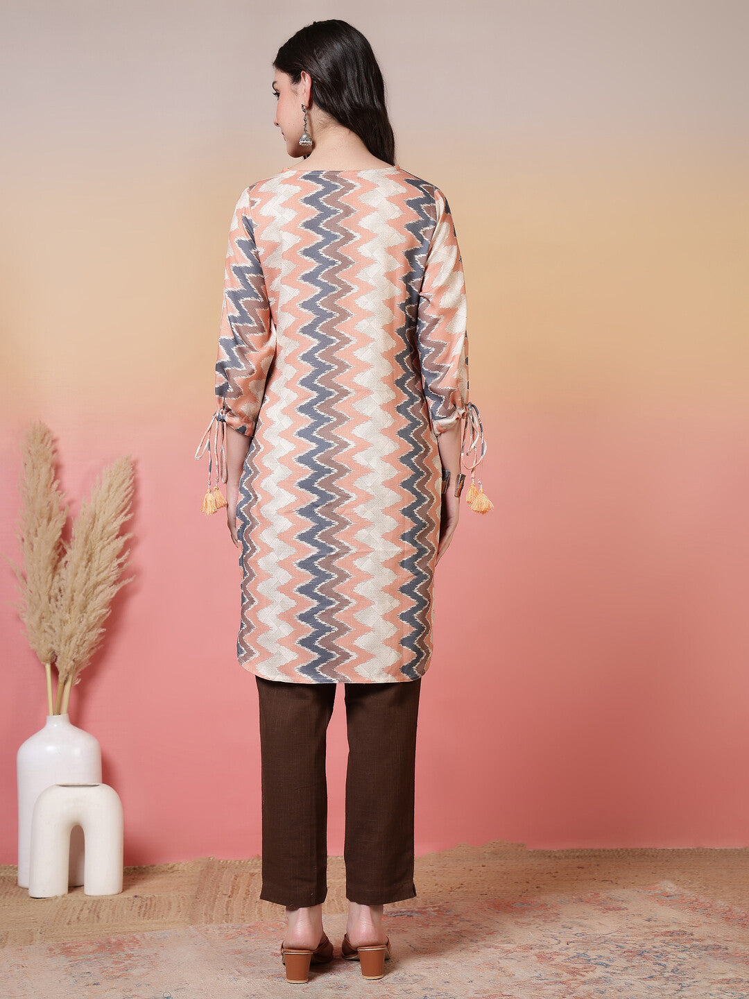 Floral Printed Straight Kurta