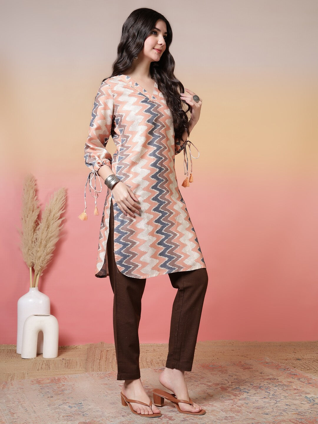 Floral Printed Straight Kurta
