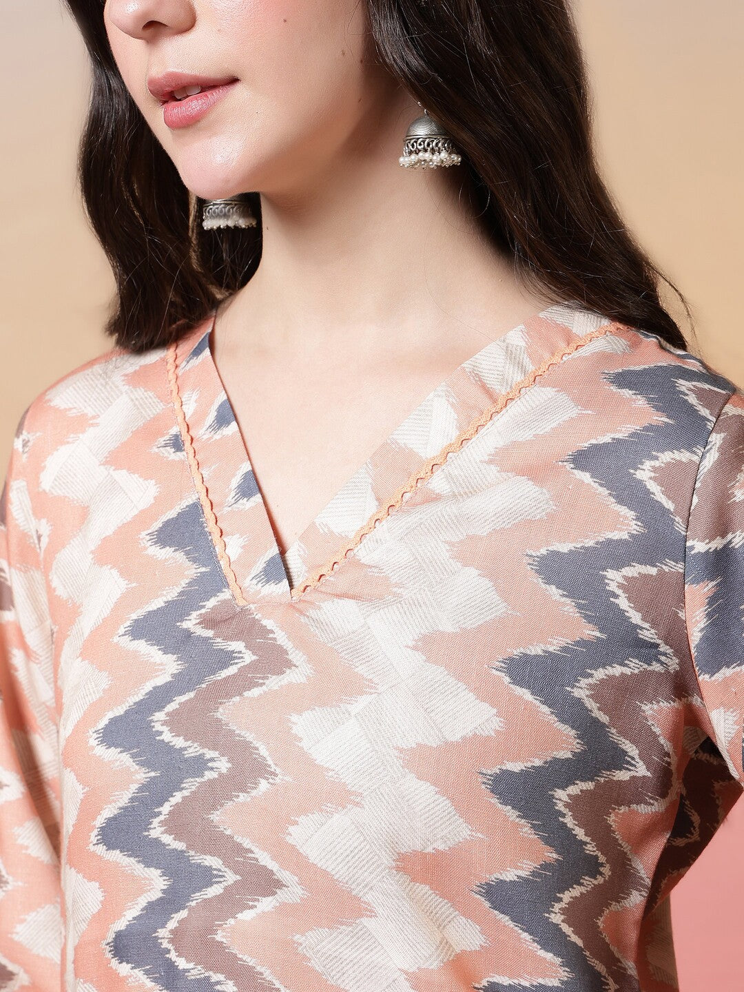 Floral Printed Straight Kurta