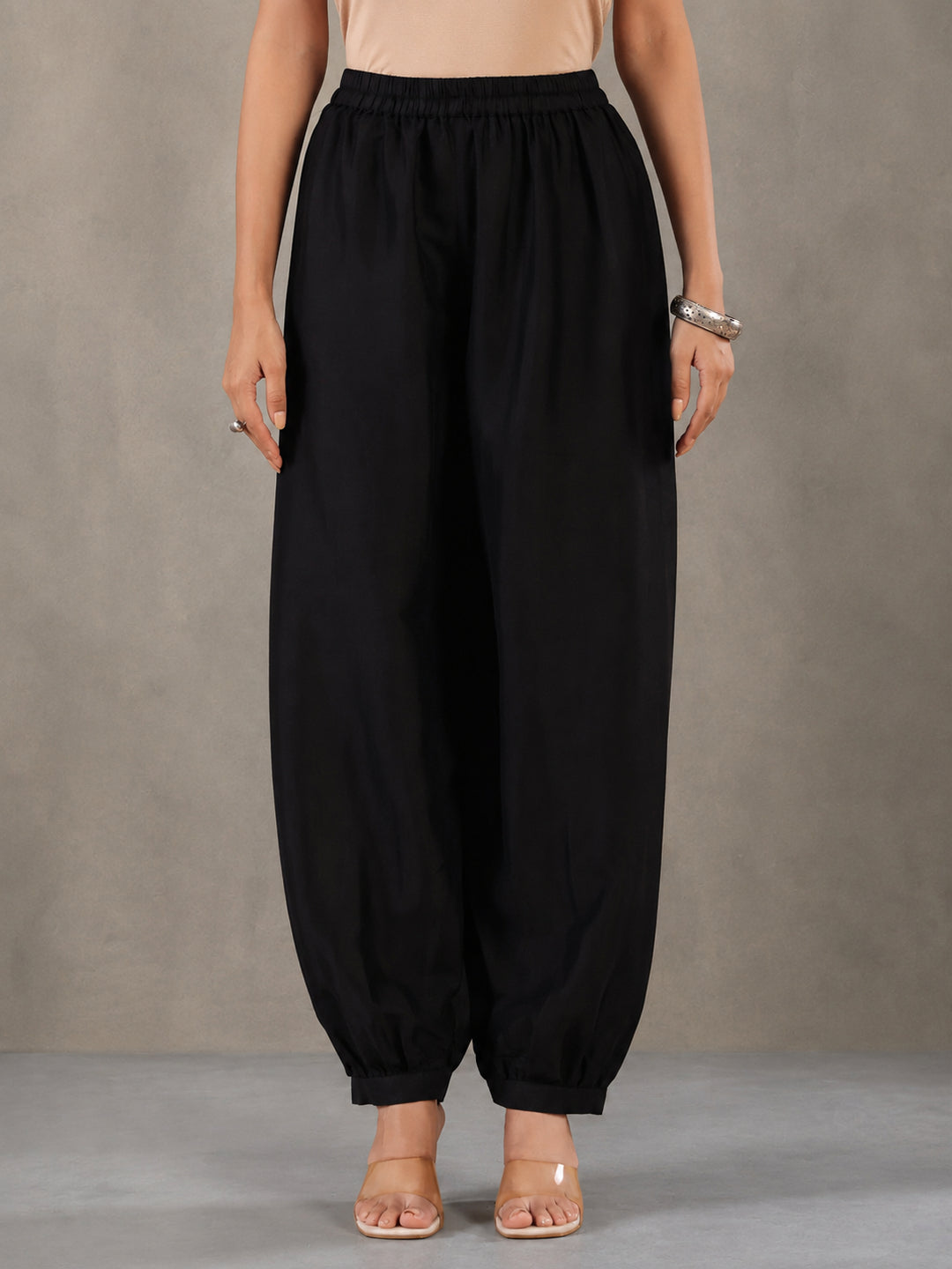 Solid Loose Fit Afgani Pant for Women