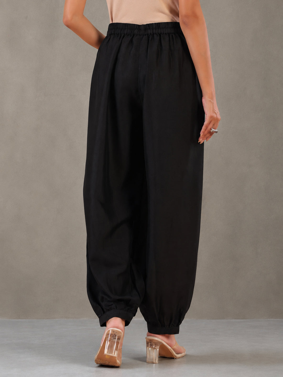 Solid Loose Fit Afgani Pant for Women
