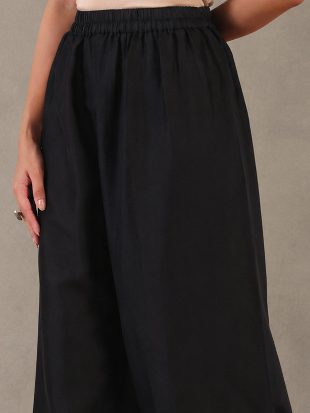Solid Loose Fit Afgani Pant for Women
