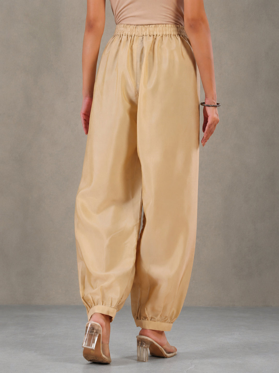 Solid Loose Fit Afgani Pant for Women