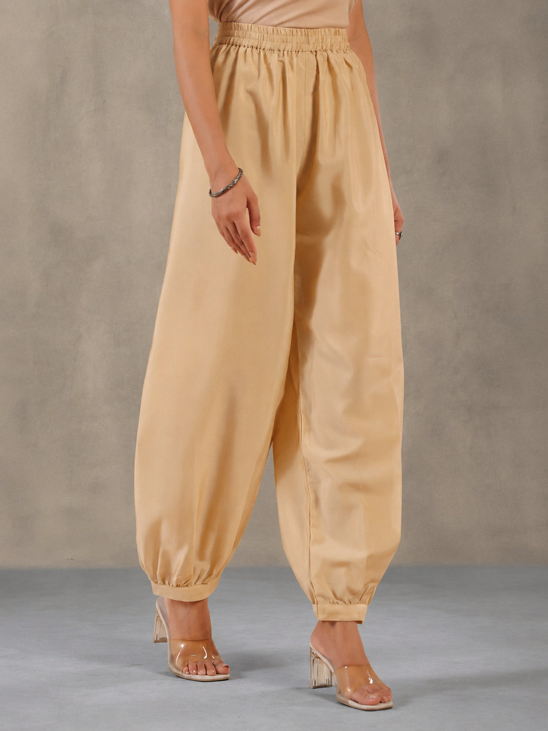 Solid Loose Fit Afgani Pant for Women