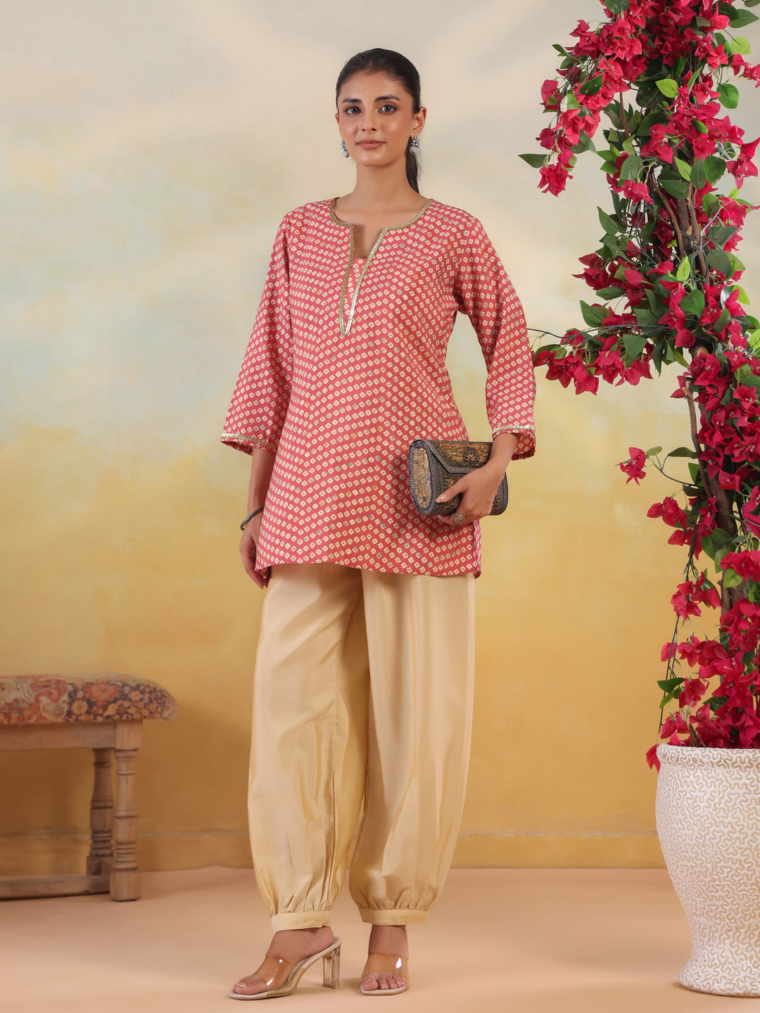 Solid Loose Fit Afgani Pant for Women