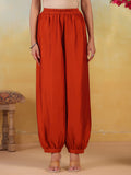 Solid Loose Fit Afgani Pant for Women
