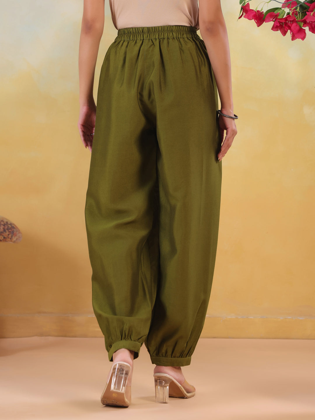 Solid Loose Fit Afghani Salwar