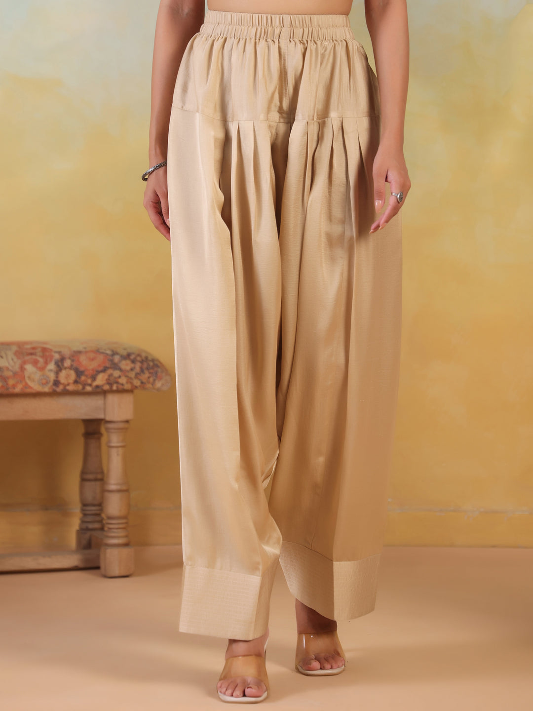 Solid Loose Fit Farshi Salwar