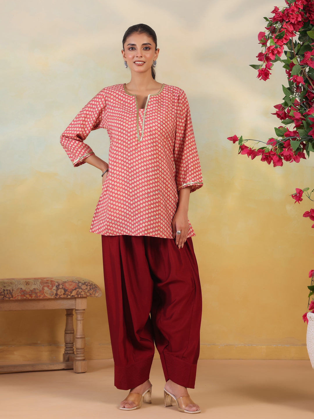 Solid Loose Fit Farshi Salwar