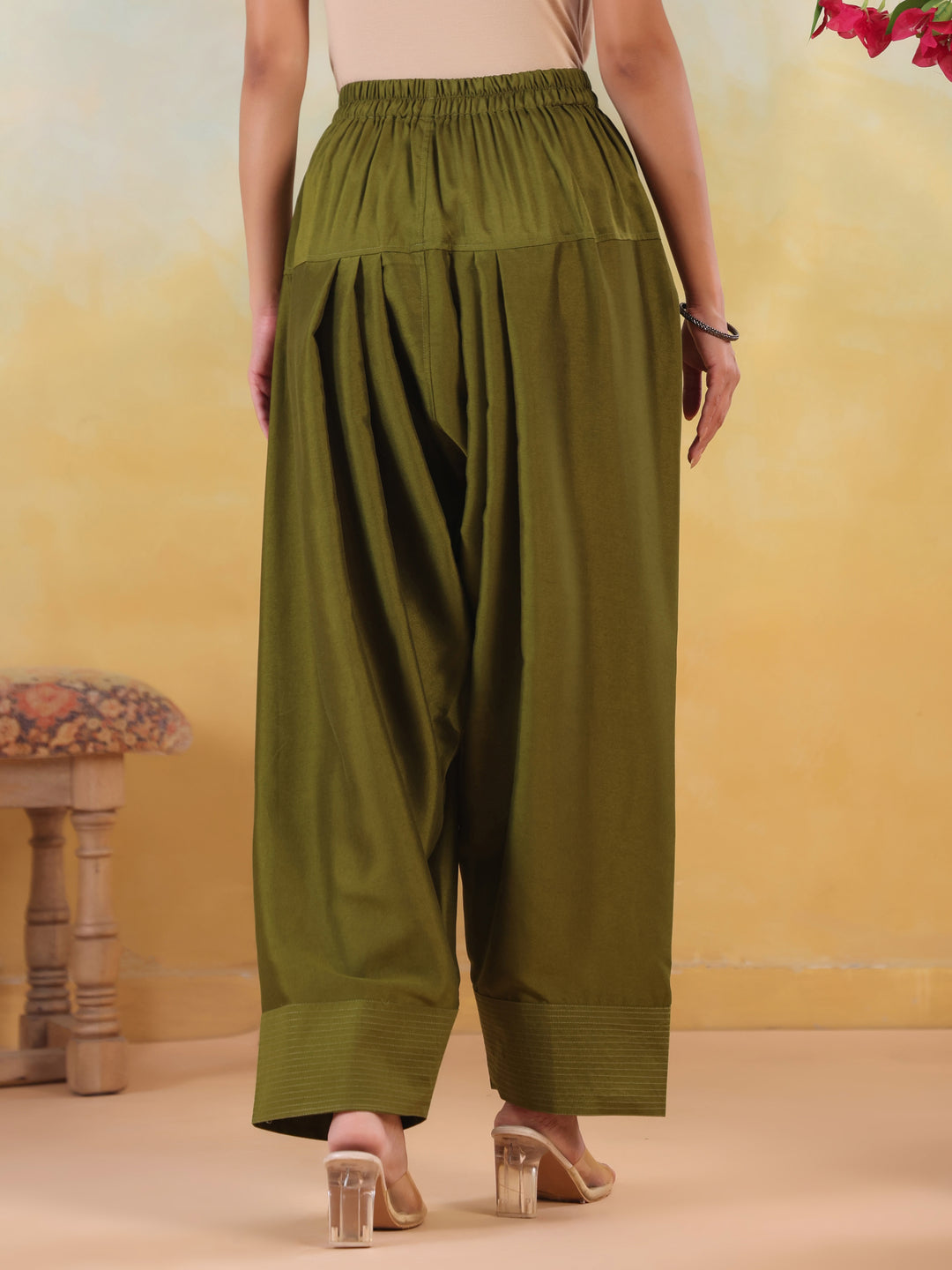 Solid Loose Fit Farshi Salwar