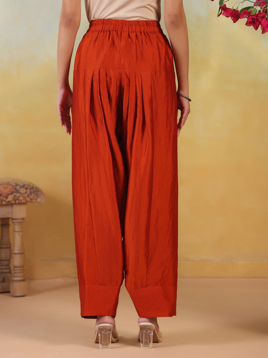 Solid Loose Fit Farshi Salwar