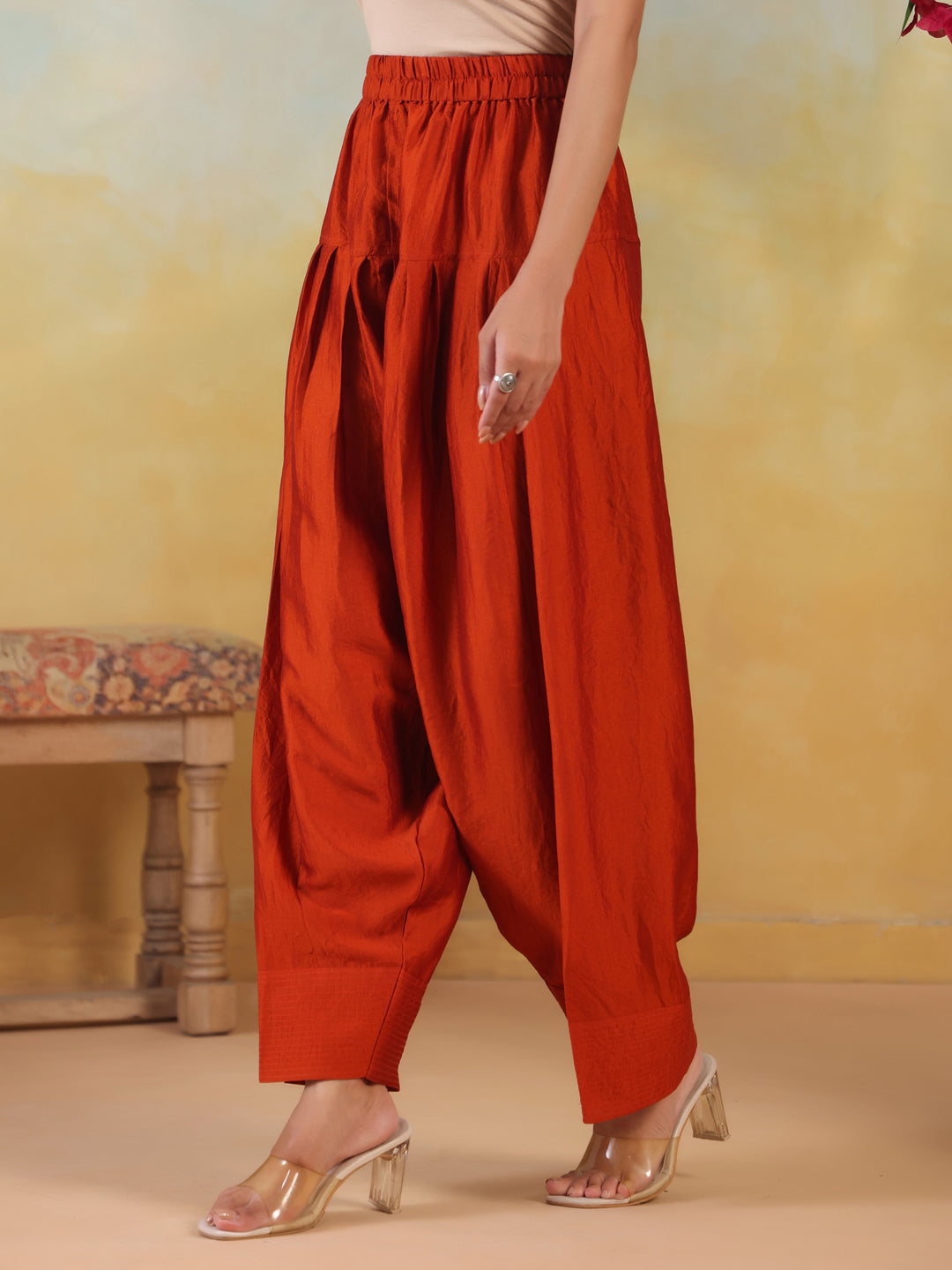 Solid Loose Fit Farshi Salwar