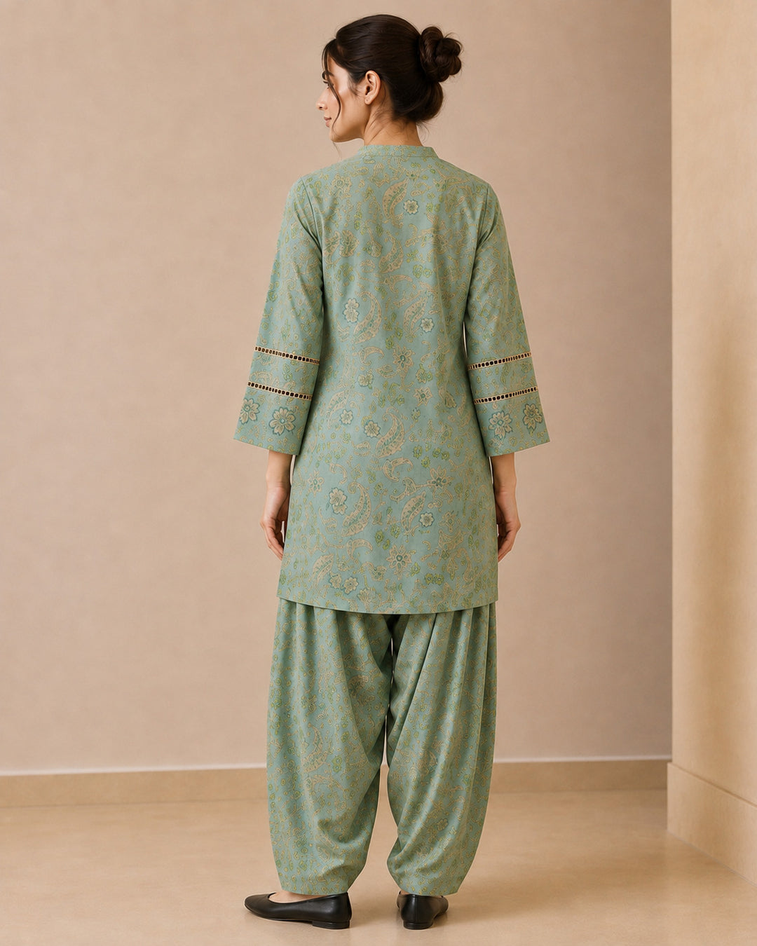 Floral Printed Straight Kurta & Salwar Sets